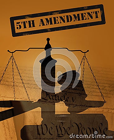 Fifth Amendment concept Stock Photo