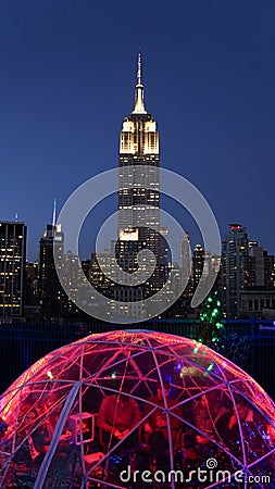 230 FIFTH Rooftop Garden Bar and Restaurant in Manhattan, New York City. Editorial Stock Photo