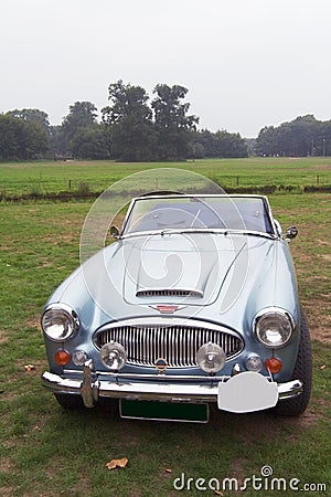 Fifties convertible austin healey Stock Photo