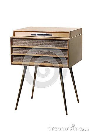 Fifties Record Player Stock Photo