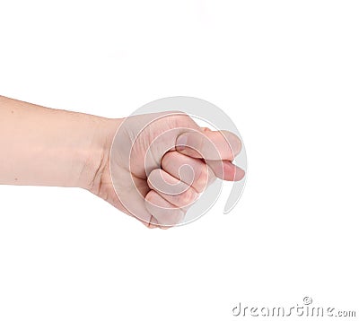 Fig hand sign. Stock Photo