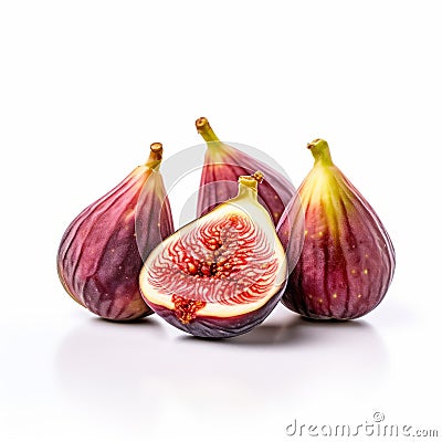 Fig Product Photography On White Background Stock Photo