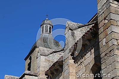 Figeac, the Lot,France. Saint Saveur Stock Photo