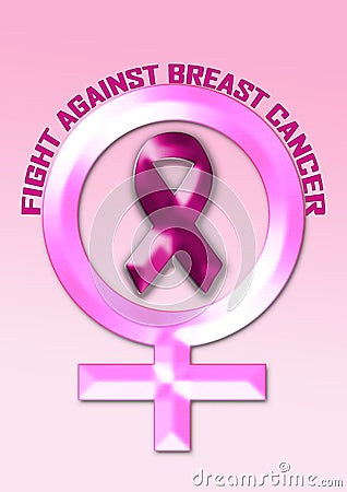 Fight against breast cancer Stock Photo