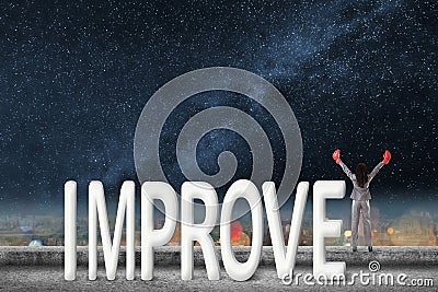 Fight for improve Stock Photo