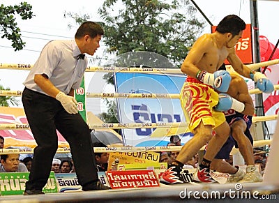 Fight for PABA Super Flyweight Champion Editorial Stock Photo