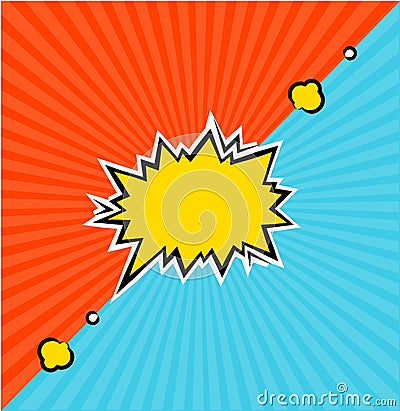 Fight Versus Cartoon Comic Background Wallpaper. Vector Vector Illustration