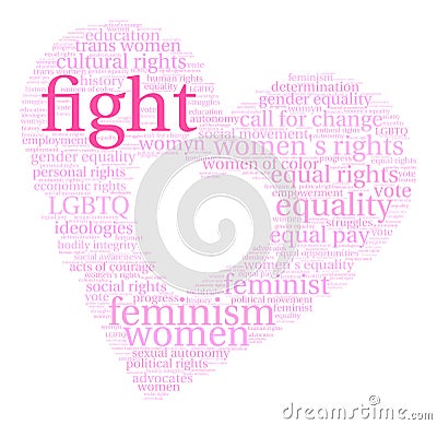 Fight Word Cloud Vector Illustration