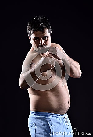 Fighter boxer Stock Photo