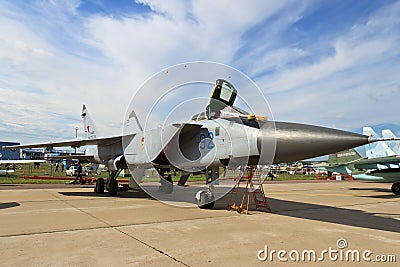 The fighter-interceptor MiG 31BM Editorial Stock Photo