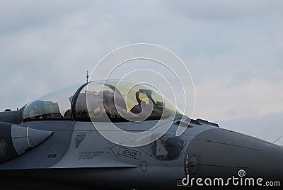 Fighter Jet Cockpit Stock Photo