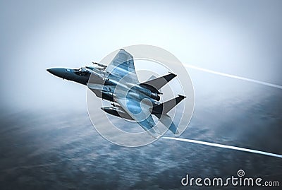 Fighter jet F15 Stock Photo