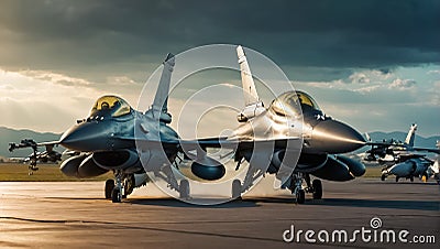 fighter plane the runway transport aircraft airshow Stock Photo