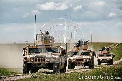 Fighting machine HMMWV Editorial Stock Photo