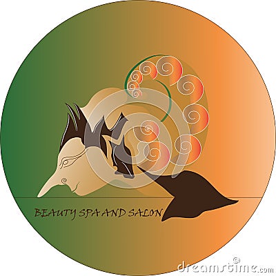 The dewi srikandi logo vector Vector Illustration