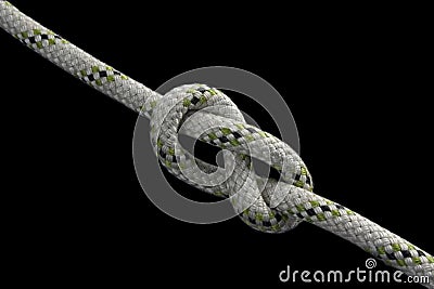 Figure-eight knot Stock Photo