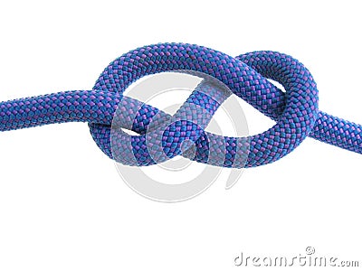 Figure eight knot Stock Photo