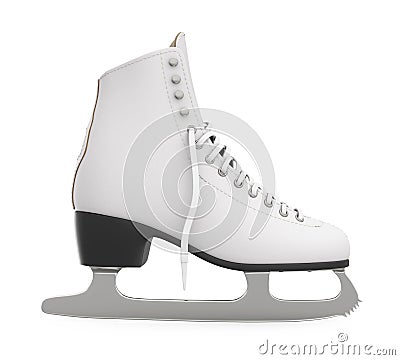 Figure Skate Isolated Stock Photo