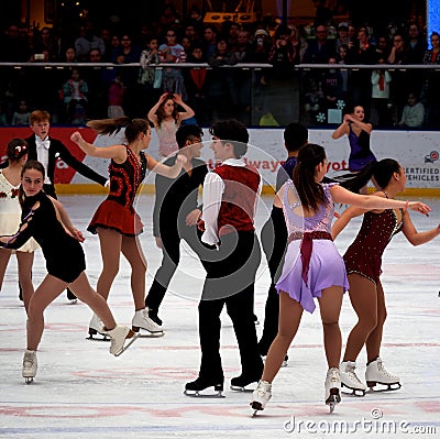 Figure Skaters At West Edmonton Malll Editorial Stock Photo