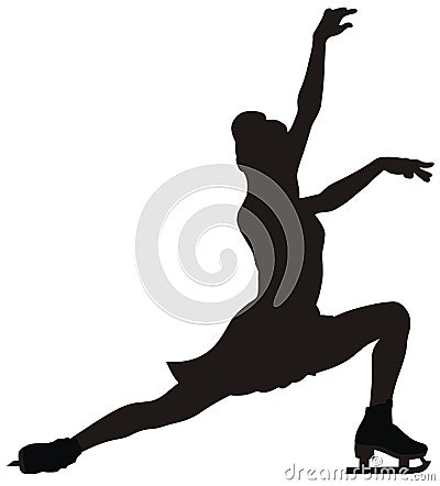 Figure skating Vector Illustration