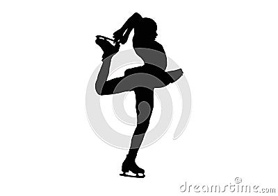 Figure skating pirouette Stock Photo