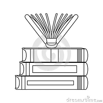 Figure thee books closed image Stock Photo