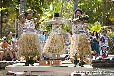 Fijian Dancers 1596 Editorial Stock Photo