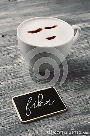 Fika, danish word for have a coffee Stock Photo