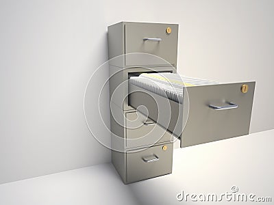 File cabinet Cartoon Illustration