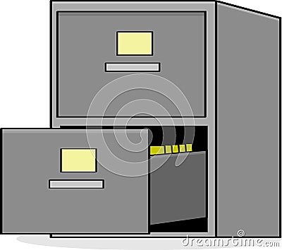 File cabinet Vector Illustration