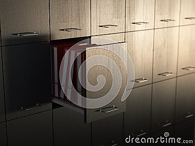 File cabinet Stock Photo