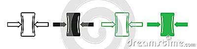 Zip Format File Compression Tool Icon for Efficient Storage Vector Illustration