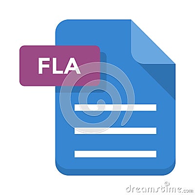 File fla Line icon Vector Illustration