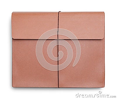 File Folder Expandable Top View Stock Photo