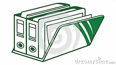 File folder outline, document and organization icon. vector design Generative AI Vector Illustration