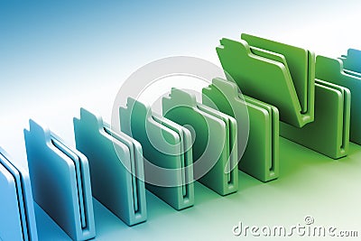 File folders Stock Photo