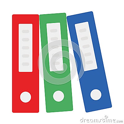 File folders, files Vector icon which can easily modify Stock Photo