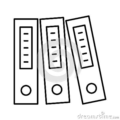 File folders, files Vector icon which can easily modify Vector Illustration