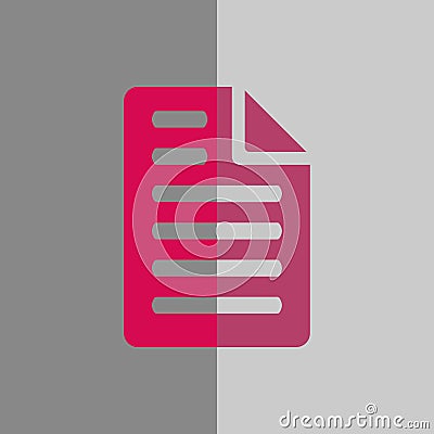 File icon stock vector illustration flat design Vector Illustration