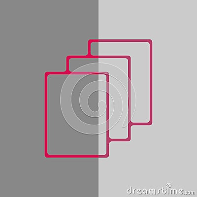 File icon stock vector illustration flat design Vector Illustration