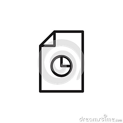 File icon on white background. Vector Vector Illustration