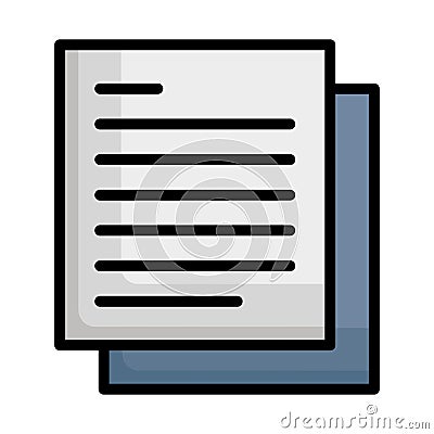 File, notes Vector icon which can easily modify Vector Illustration