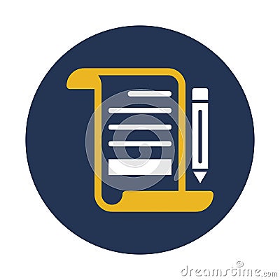File, notes Vector icon which can easily modify Vector Illustration