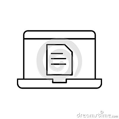 File online Vector icon which can easily modify or edit Vector Illustration