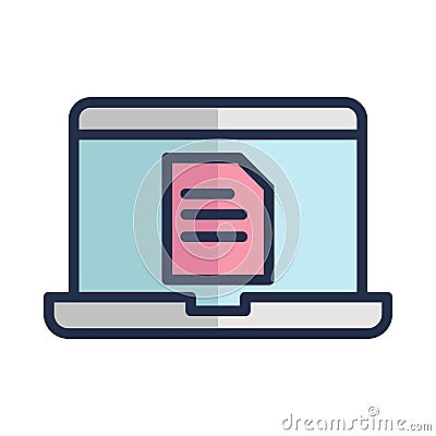 File online Vector icon which can easily modify or edit Vector Illustration