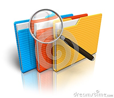 File search concept Stock Photo