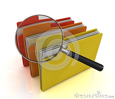 File search concept Stock Photo
