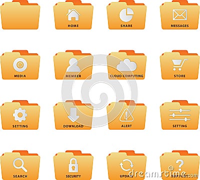 File Set Vector Illustration