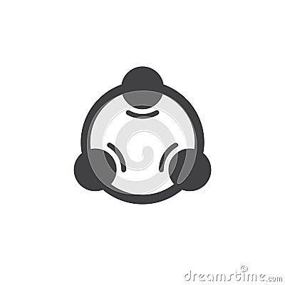 File share simple icon Vector Illustration