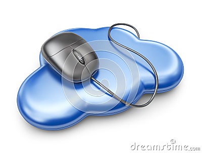 File storage in cloud. 3D Icon Stock Photo